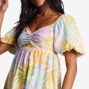 Billabong BE MINE dress babydoll, mini, pastel, tropical